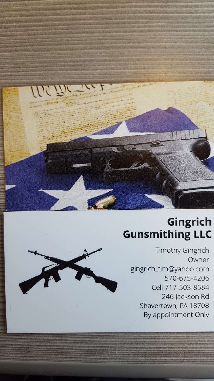Gingrich Gunsmithing LLC | 246 Jackson Rd, Shavertown, PA 18708, USA | Phone: (717) 503-8584