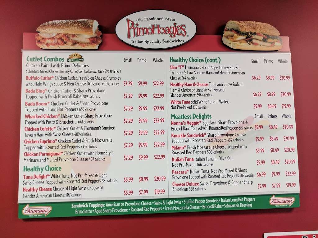 Primo Hoagies | 210 Pennbrook Pkwy, Lansdale, PA 19446 | Phone: (215) 361-2490