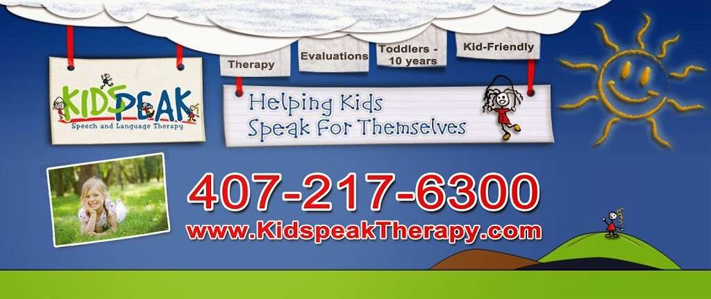 KidSpeak Therapy Orlando | 11217 Rose Down Ct, Windermere, FL 34786 | Phone: (407) 217-6300