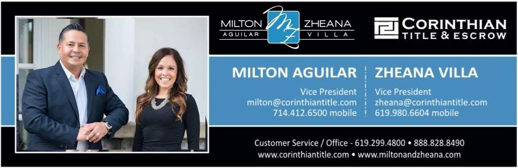 The Milton and Zheana Title Team | 226 S Helix Ave, Solana Beach, CA 92075, USA | Phone: (714) 412-6500