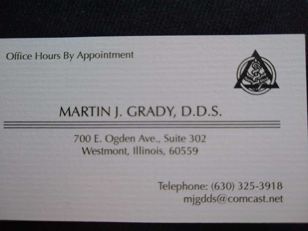 Grady Martin J DDS | 700 E Ogden Ave # 302, Westmont, IL 60559 | Phone: (630) 325-3918