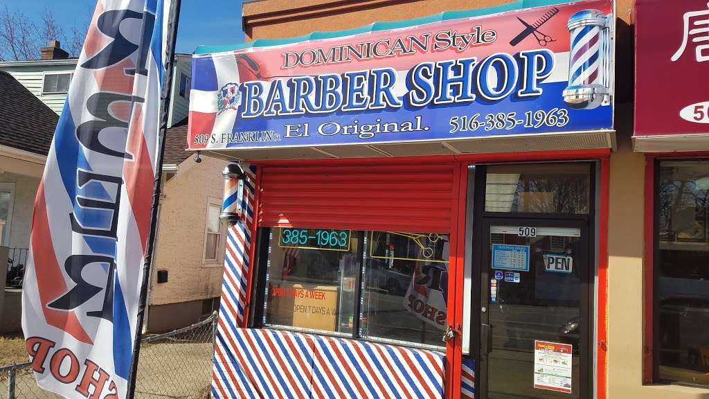 dominican style barber shop el original | 509 S Franklin St, Hempstead, NY 11550, USA | Phone: (516) 385-1963