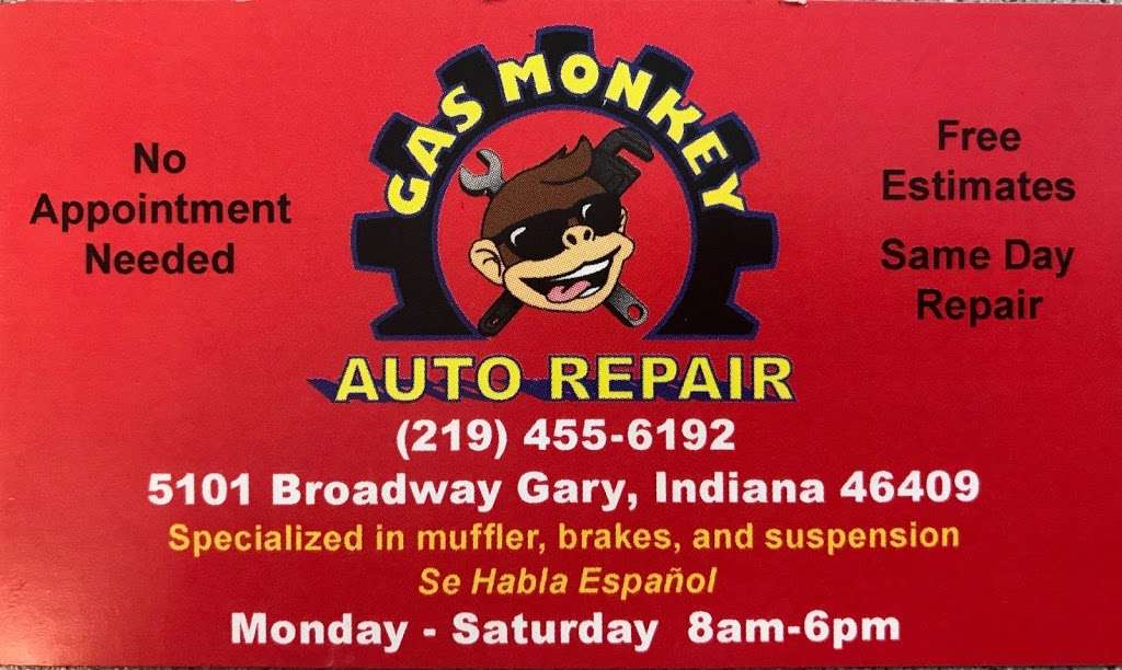 Gas Monkey Auto Repair | 5101 Broadway, Gary, IN 46409, USA | Phone: (219) 455-6192