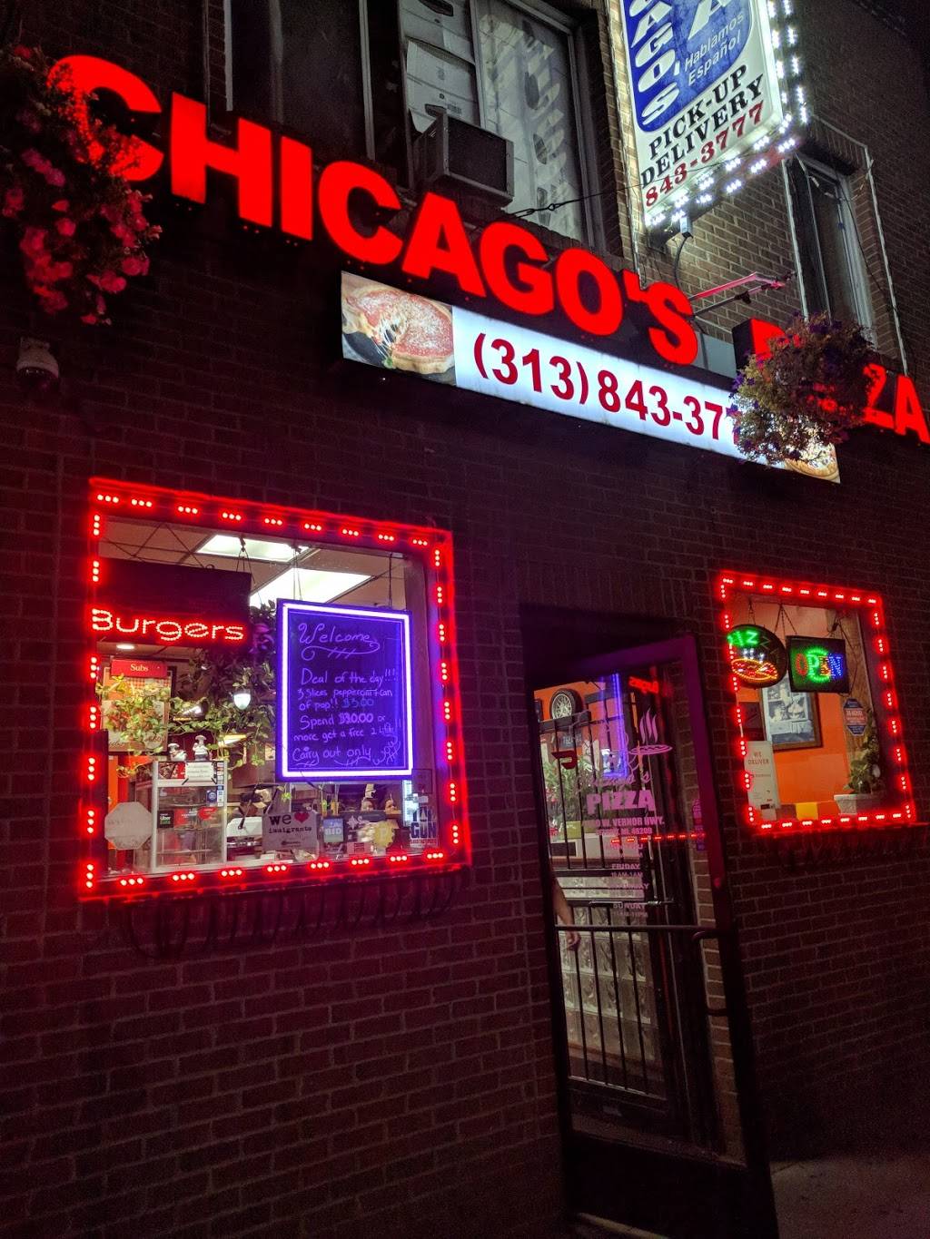 Chicagos Pizza | 4650 Vernor Hwy, Detroit, MI 48209 | Phone: (313) 843-3777