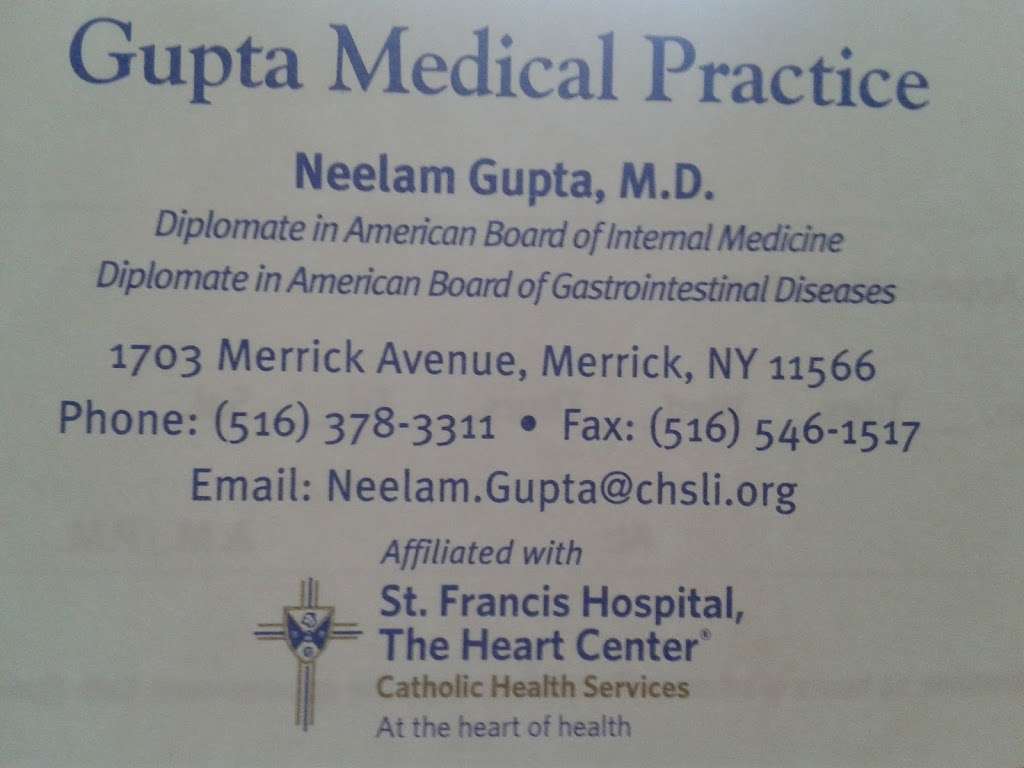 Gupta Neelam MD | 1703 Merrick Ave, Merrick, NY 11566, USA | Phone: (516) 378-3311