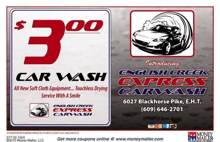 English Creek Express Car Wash | 6027 E Black Horse Pike, Egg Harbor Township, NJ 08234 | Phone: (609) 646-2701