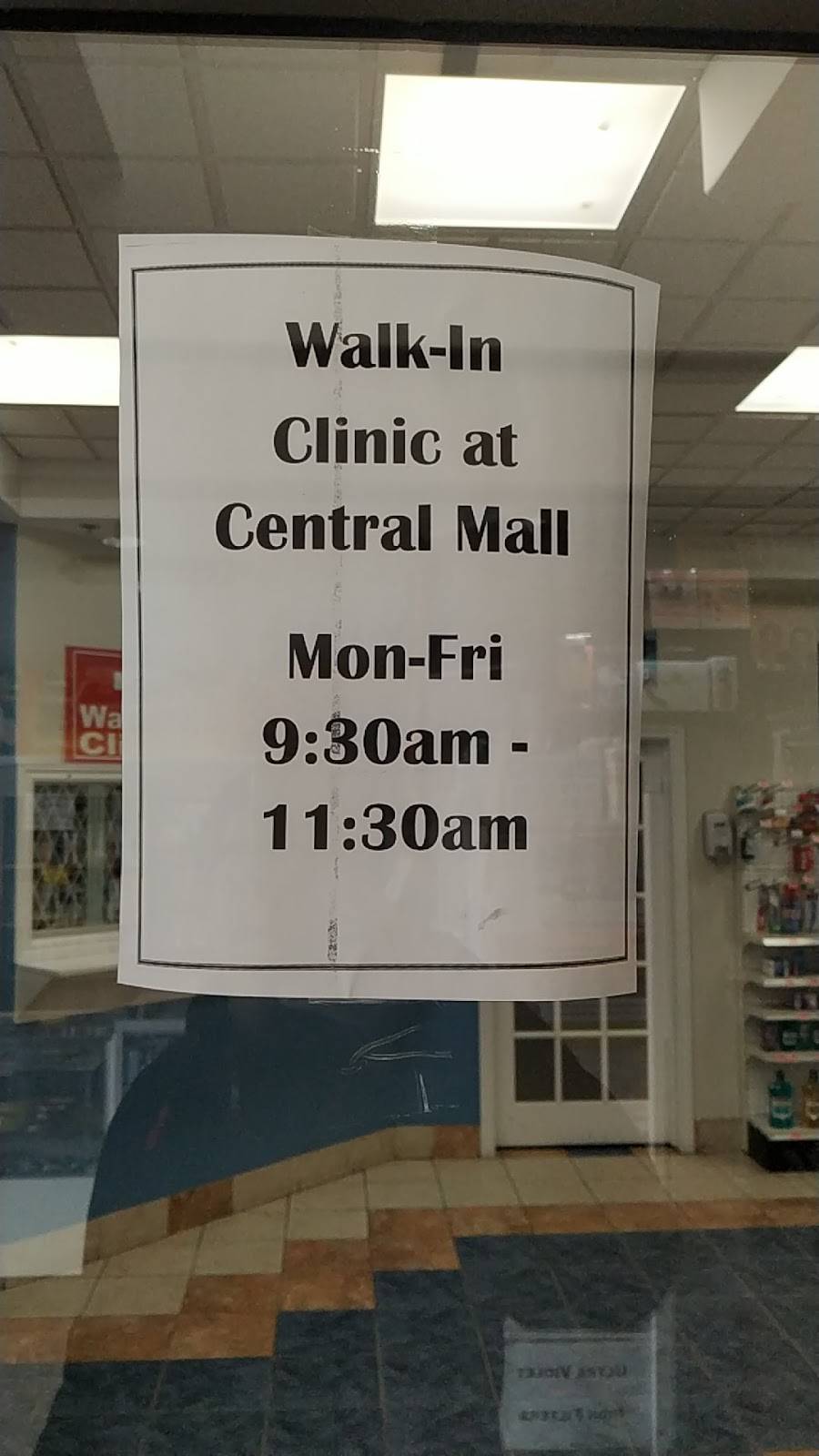 Central Mall Walk-In Clinic | 3691 Tecumseh Rd E, Windsor, ON N8W 1H8, Canada | Phone: (519) 948-0011