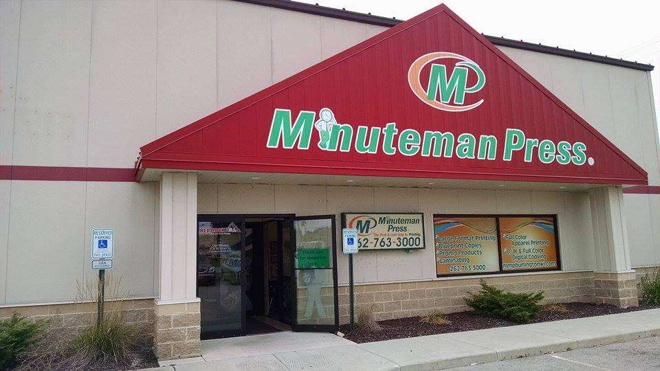 Minuteman Press - Burlington, WI | 1201 Milwaukee Ave, Burlington, WI 53105, USA | Phone: (262) 763-3000