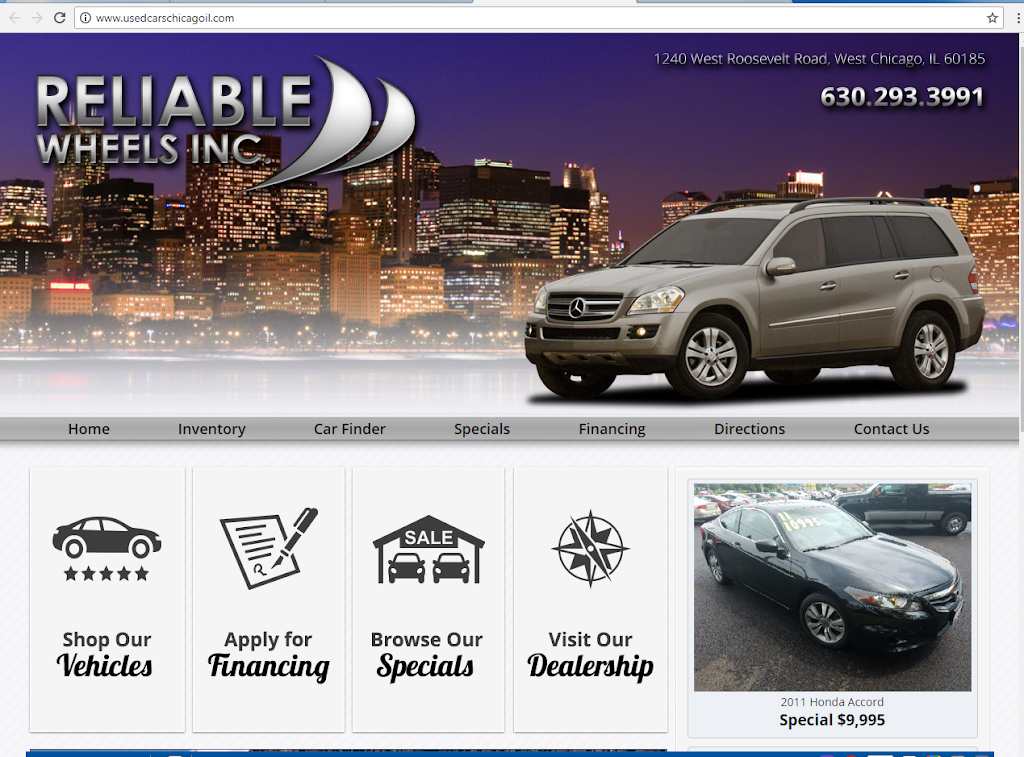 Reliable Wheels Inc | 4832, 1240 W Roosevelt Rd, West Chicago, IL 60185, USA | Phone: (630) 293-3991
