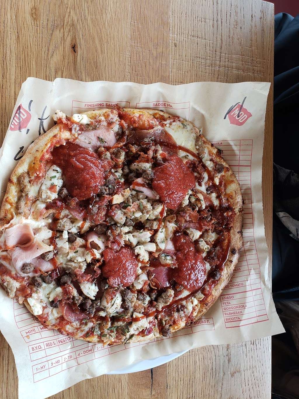 MOD Pizza | 381 S Loop 336 W #100, Conroe, TX 77304 | Phone: (936) 828-4618