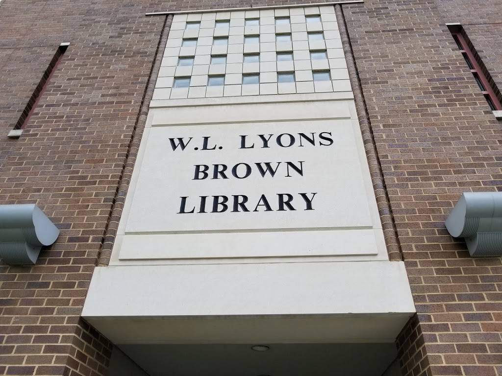 W. L. Lyons Brown Library | 2001 Newburg Rd, Louisville, KY 40205 | Phone: (800) 274-4723