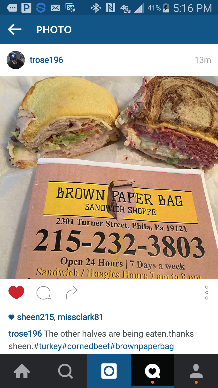 Brown Paper Bag Sandwich Shoppe | 2301 Turner St, Philadelphia, PA 19121, USA | Phone: (215) 232-3803