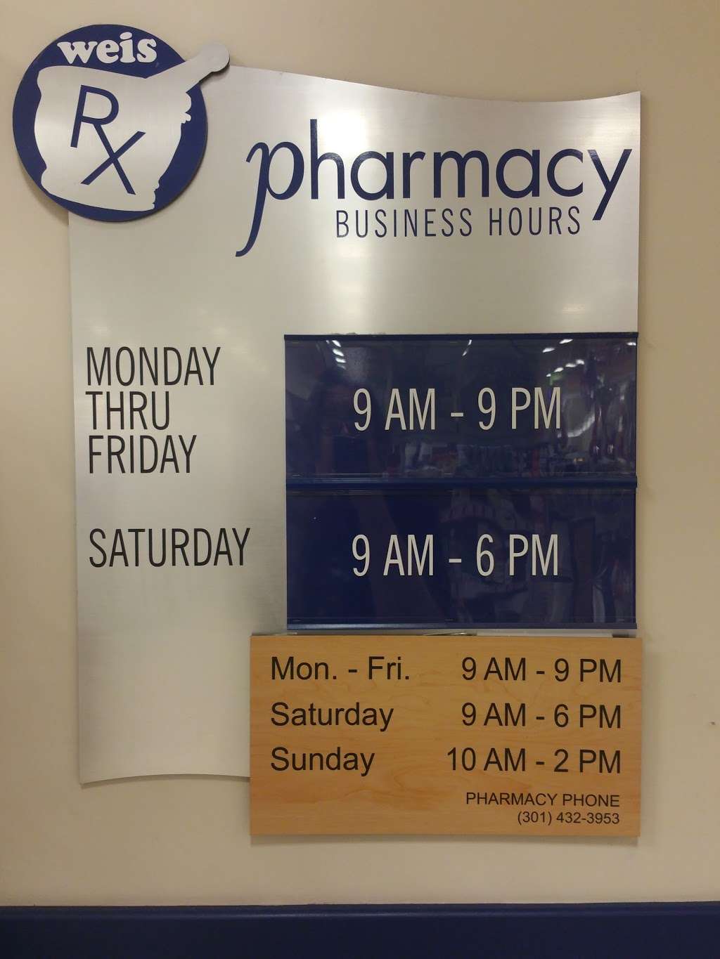 Weis Pharmacy | 700 Chase 6 Blvd, Boonsboro, MD 21713 | Phone: (301) 432-3953