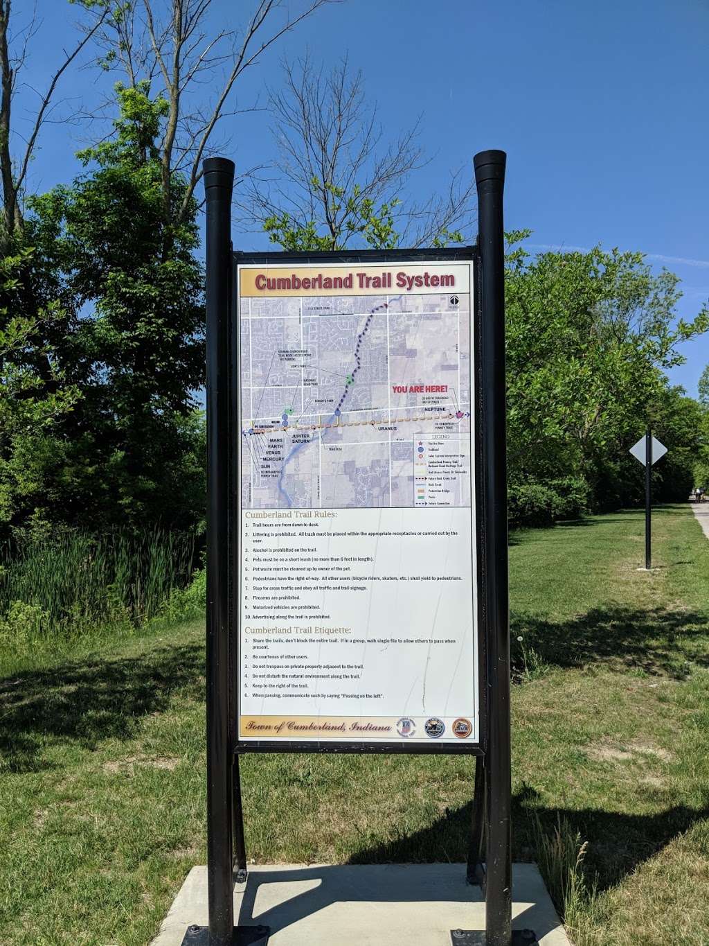 Pennsy Trail trailhead - Cumberland (CR 600W) | E Pennsy Trail, New Palestine, IN 46163, USA