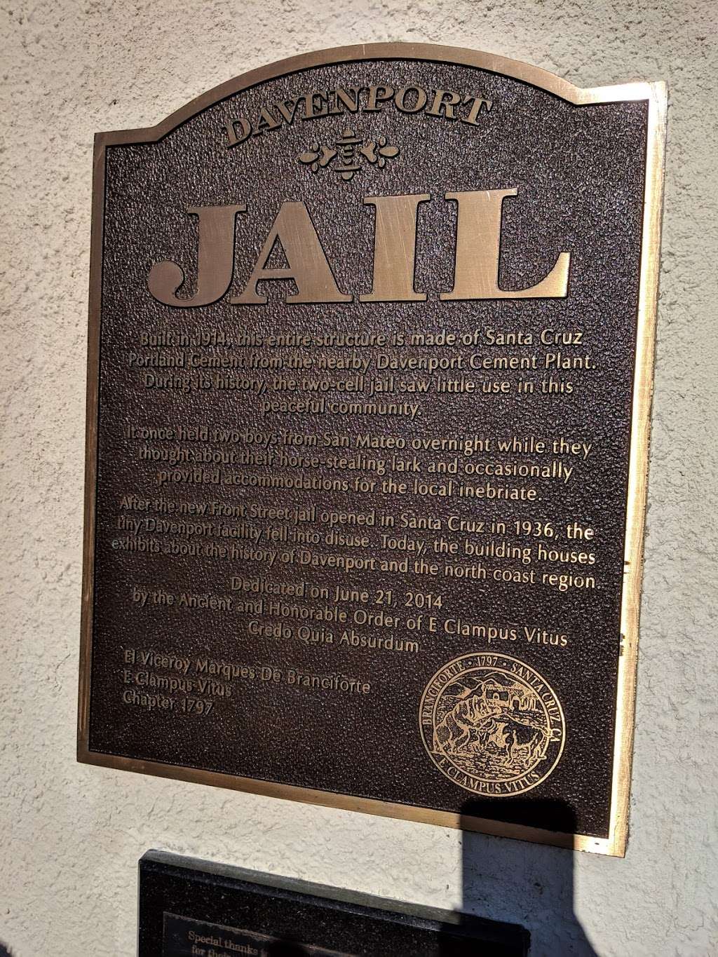 Davenport Jail Museum | 70 Center St, Davenport, CA 95017, USA