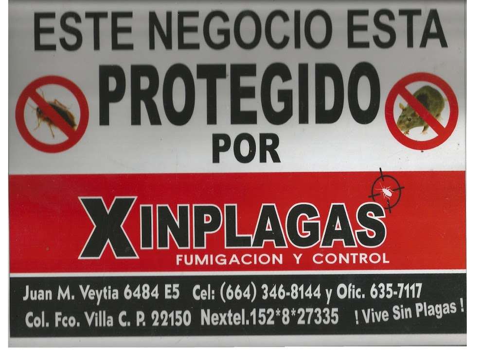 xinplagas fumigacion | CALLE, Juan Medina Veytia # 6484, Francisco Villa, 22615 Tijuana, B.C., Mexico | Phone: 664 450 1532