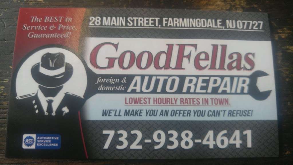 Goodfellas Auto Repair | 28 Main St, Farmingdale, NJ 07727, USA | Phone: (732) 938-4641