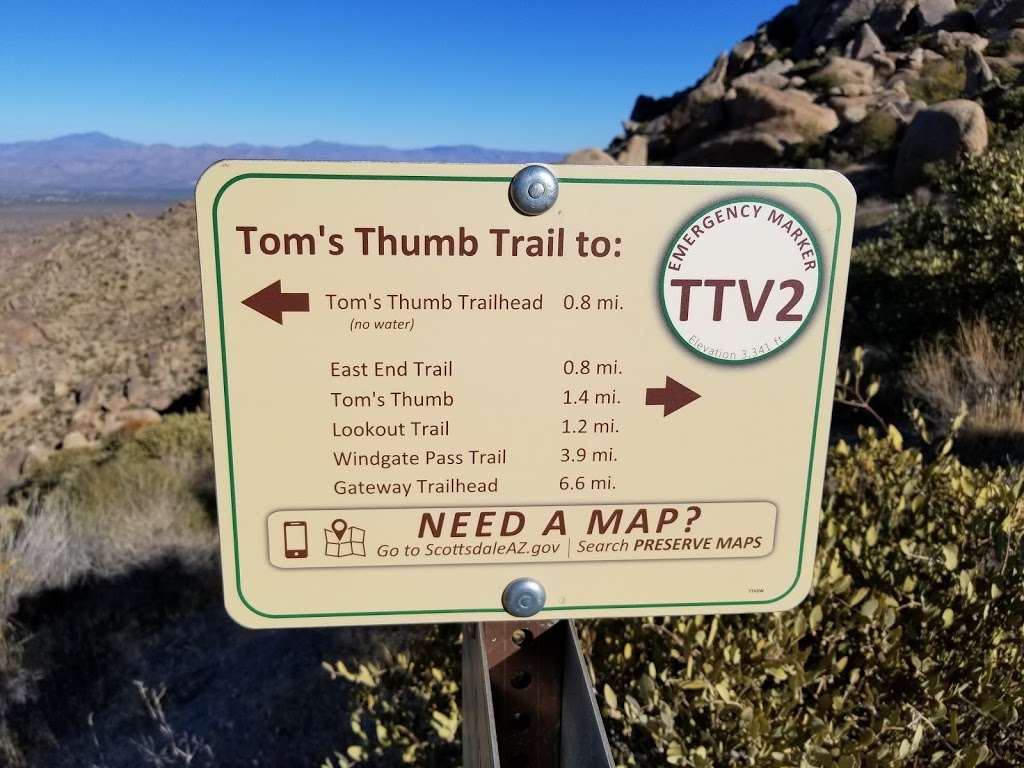 Toms Thumb Trailhead | 23015 N 128th St, Scottsdale, AZ 85255, USA | Phone: (480) 998-7971