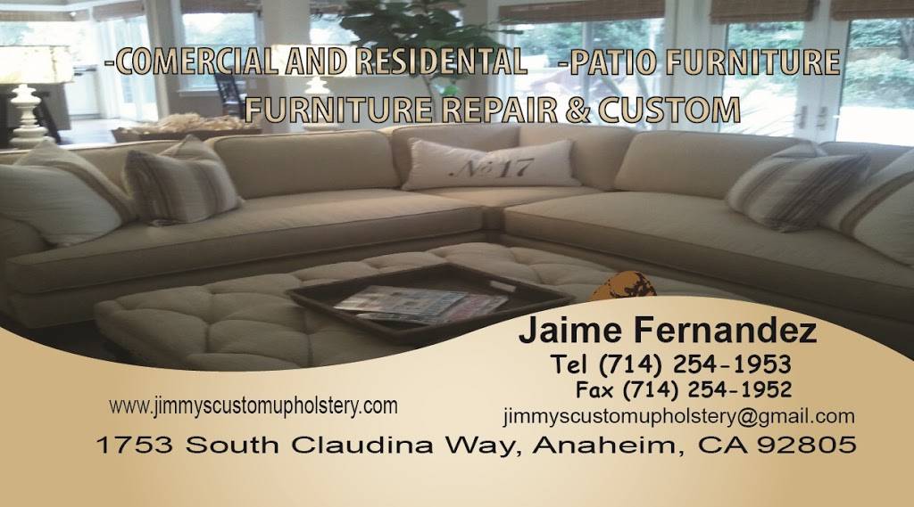 jimmyscustomupholstery | 1753 S Claudina Way, Anaheim, CA 92805, USA | Phone: (714) 254-1953