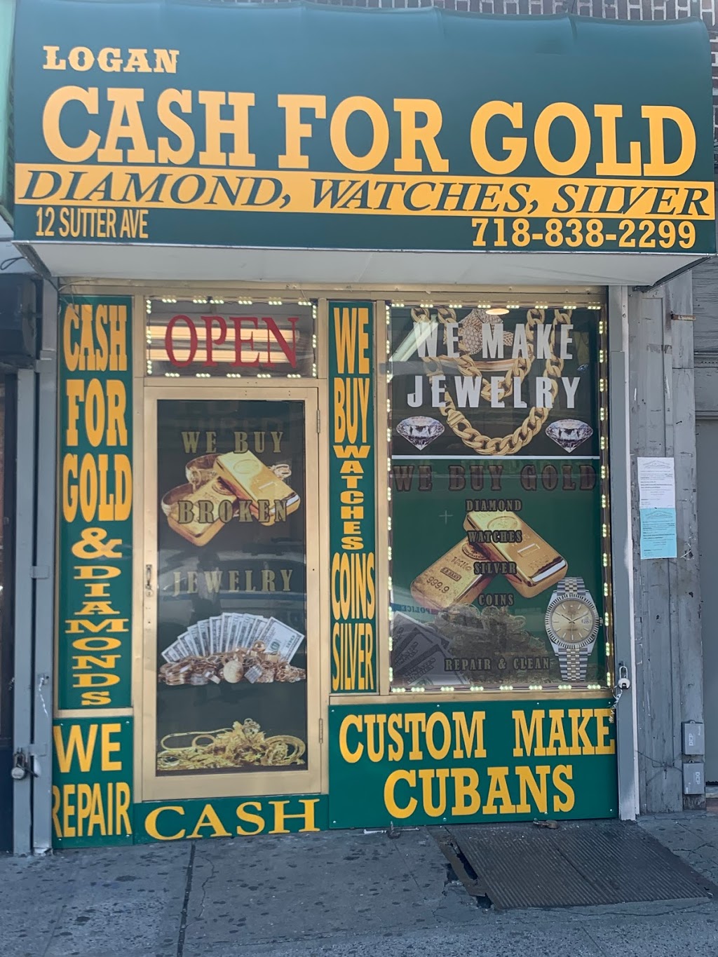 Logan Cash for Gold | 12 Sutter Ave, Brooklyn, NY 11212, USA | Phone: (718) 838-2299