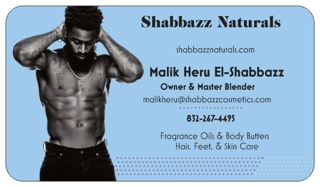 Shabbazz Naturals | 310 Brushy Glen Dr, Houston, TX 77073, USA | Phone: (832) 267-4495