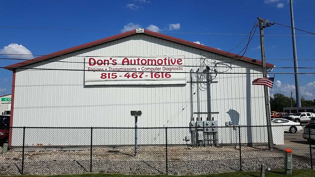 Dons Automotive Repair | 22661 S Frontage Rd E, Channahon, IL 60410, USA | Phone: (815) 467-1616