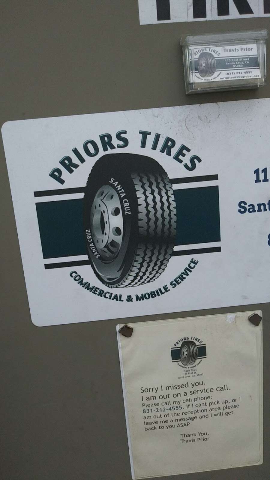 Priors Tires | 115 Post St, Santa Cruz, CA 95060, USA | Phone: (831) 212-4555