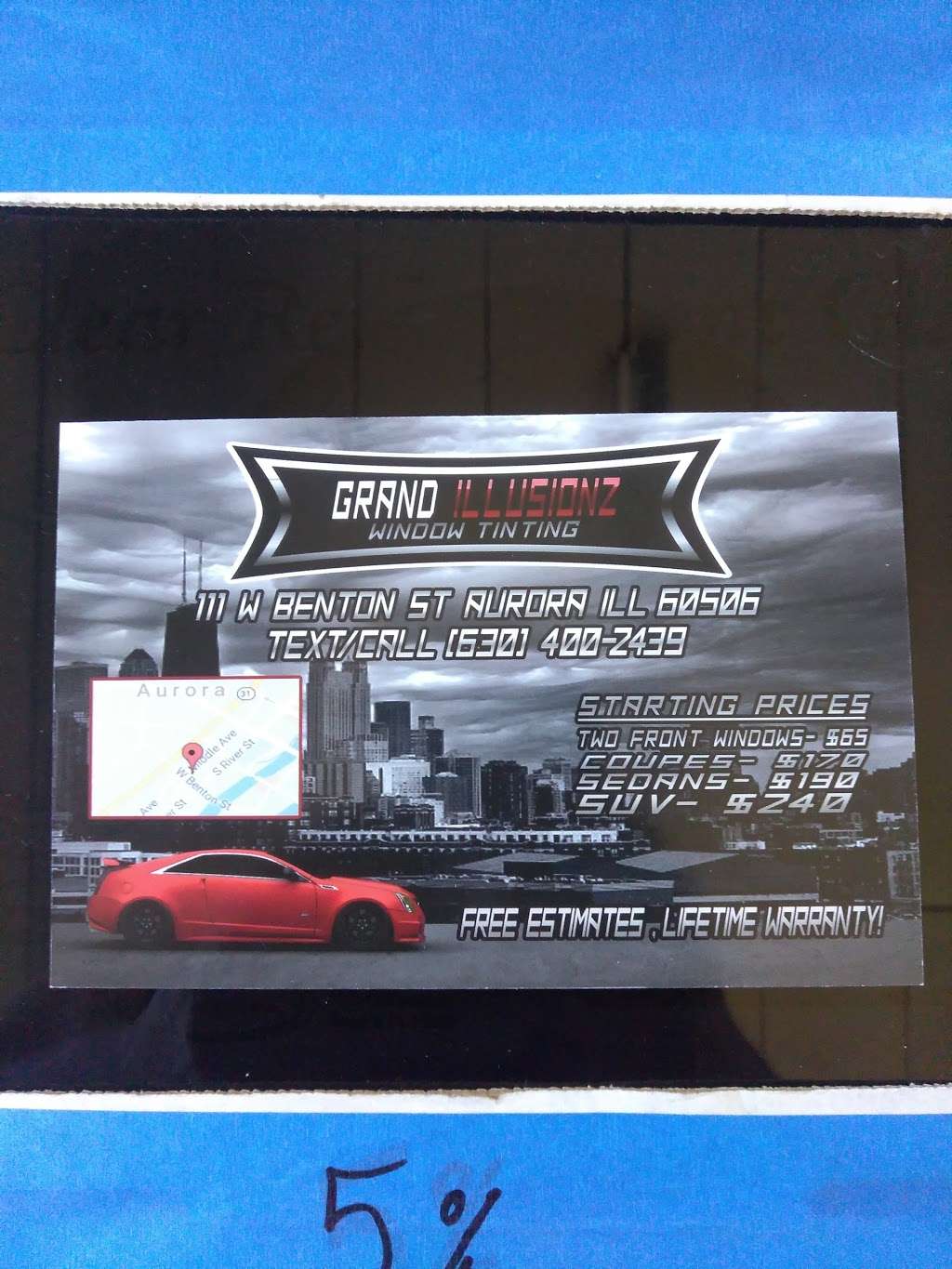 Grand Illusionz Window Tinting | 111 W Benton St, Aurora, IL 60506 | Phone: (630) 400-2439