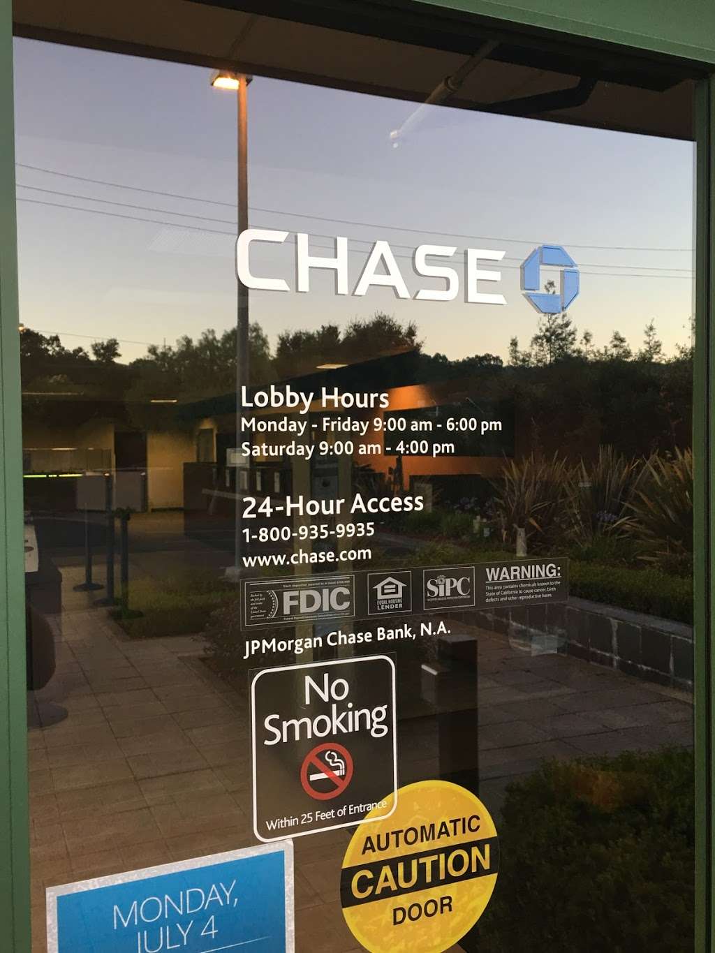 Chase Bank | 251 Vintage Way, Novato, CA 94945, USA | Phone: (415) 897-5134