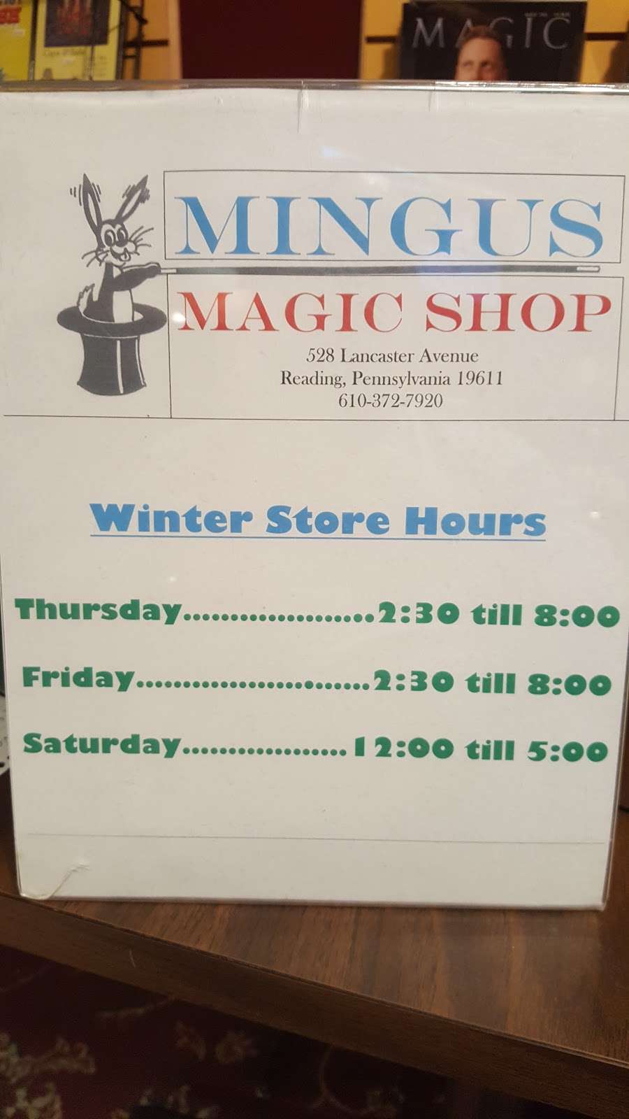 Mingus Magic Shop | 528 Lancaster Ave, Reading, PA 19611 | Phone: (610) 372-7920