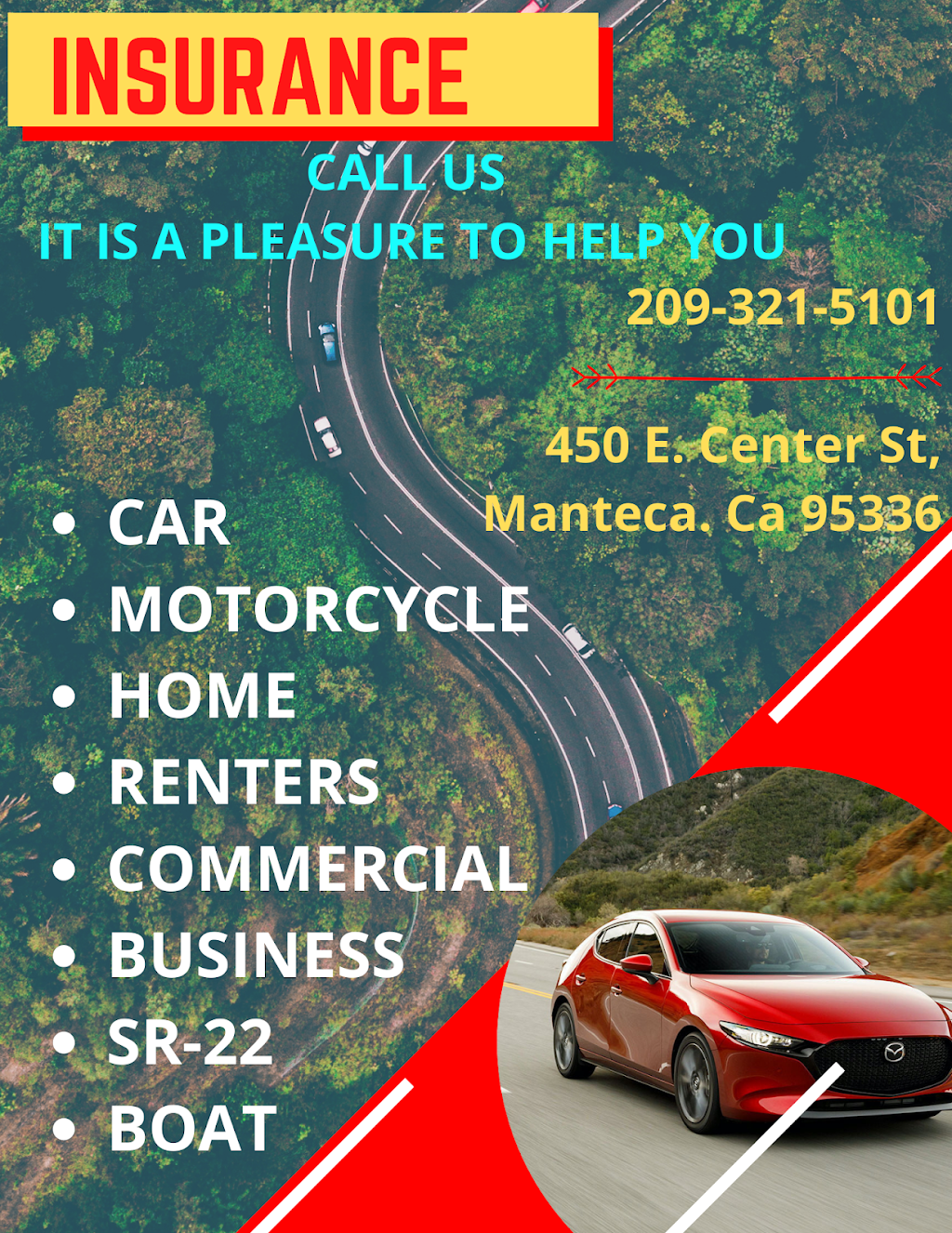 SERVIPRONTO INSURANCE and Dmv Vehicle Registration Services | 450 E Center St, Manteca, CA 95336, USA | Phone: (209) 321-5101