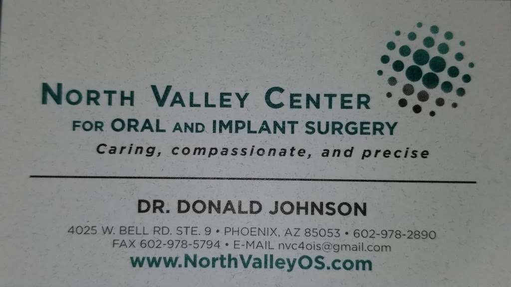 North Valley Center for Oral and Implant Surgery | 4025 W Bell Rd Suite 9, Phoenix, AZ 85053, USA | Phone: (602) 978-2890