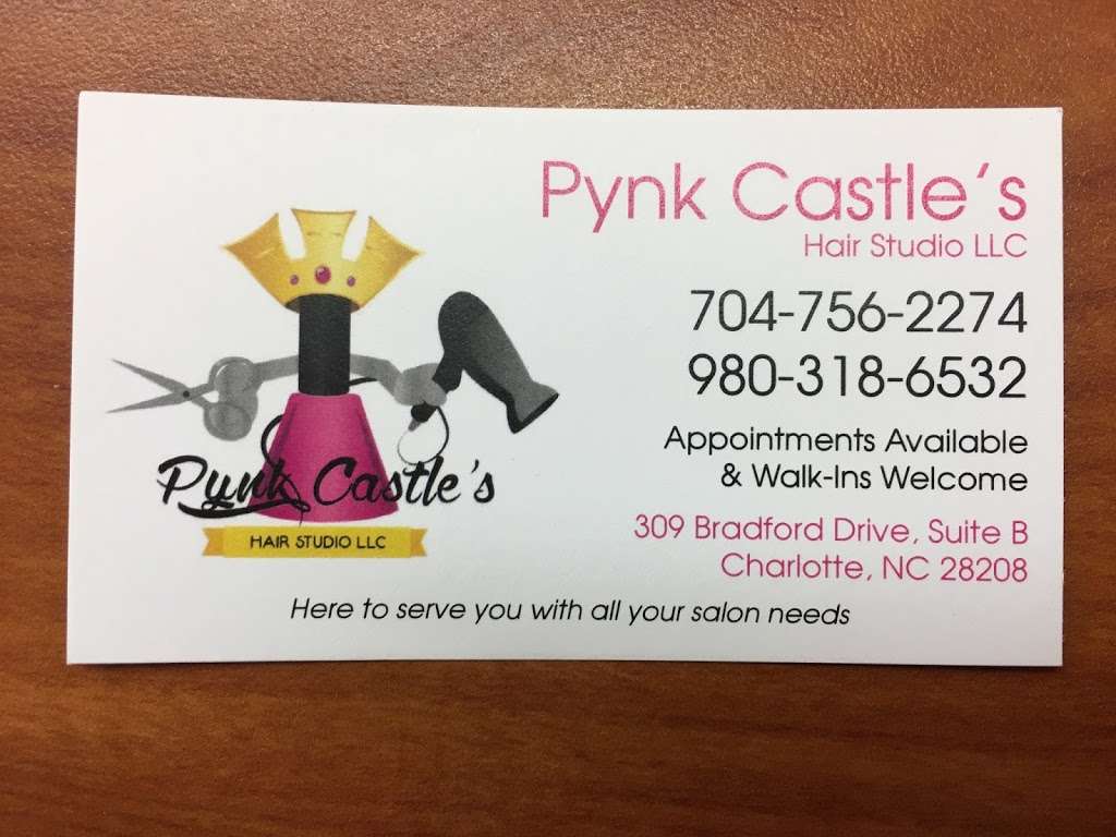 Pynk Castles Hair Studio, LLC | 309 Bradford Drive b, Charlotte, NC 28208 | Phone: (980) 318-6532