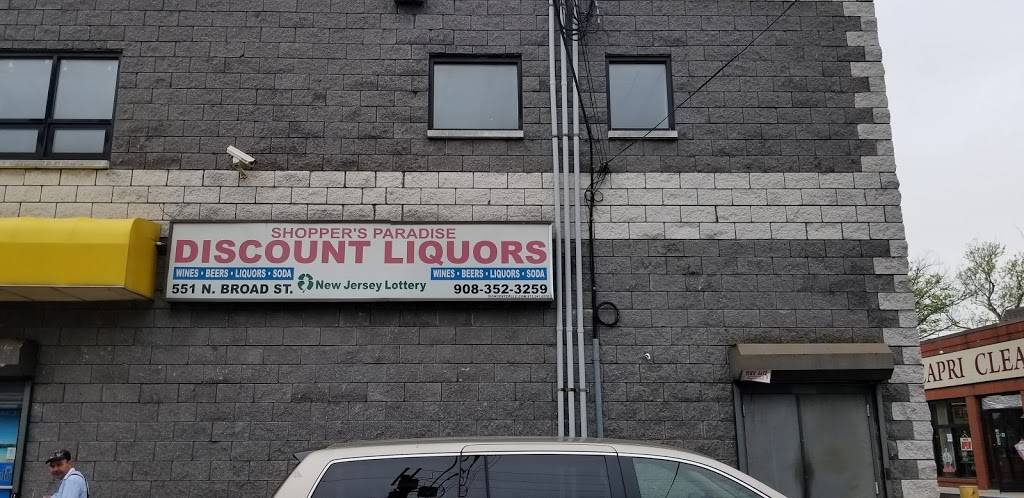 Shoppers Paradise Discount Liquors | 551 N Broad St, Elizabeth, NJ 07208, USA | Phone: (908) 352-3259