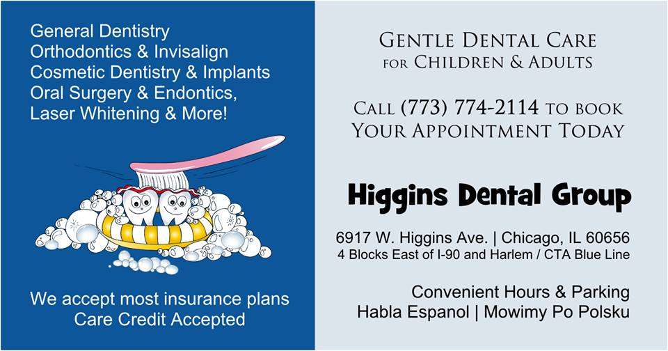 Higgins Dental Group | 6917 W Higgins Ave, Chicago, IL 60656 | Phone: (773) 774-2114