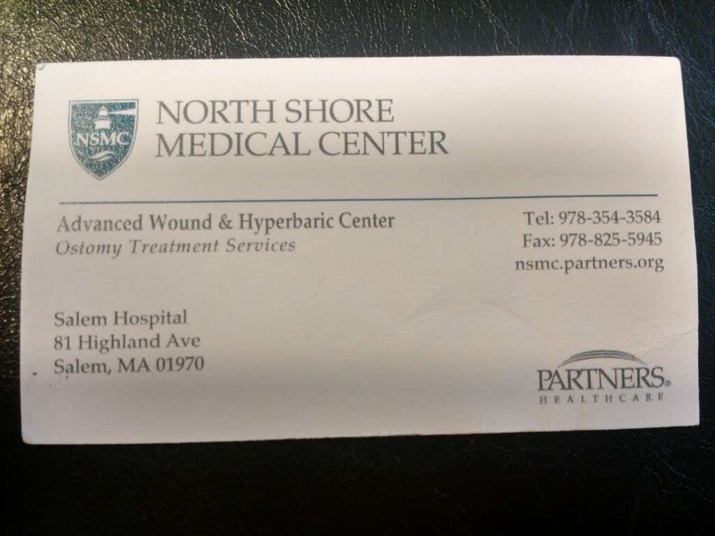 Advanced Wound And Hyperbaric Center | 81 Highland Ave, Salem, MA 01970, USA | Phone: (978) 354-3584