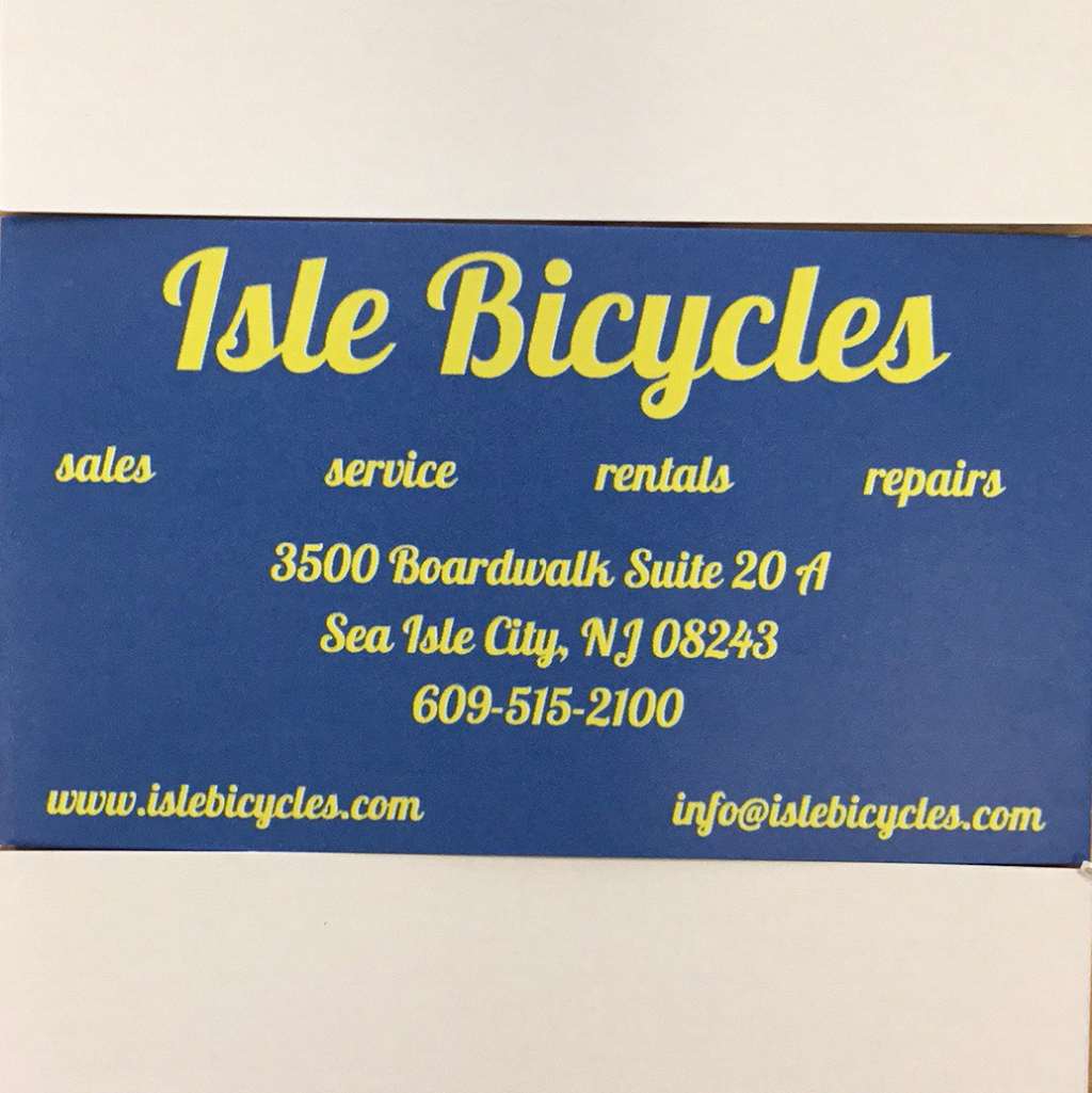 Isle Bicycles | 3500 Boardwalk Ste 20A, Sea Isle City, NJ 08243, USA | Phone: (609) 515-2100