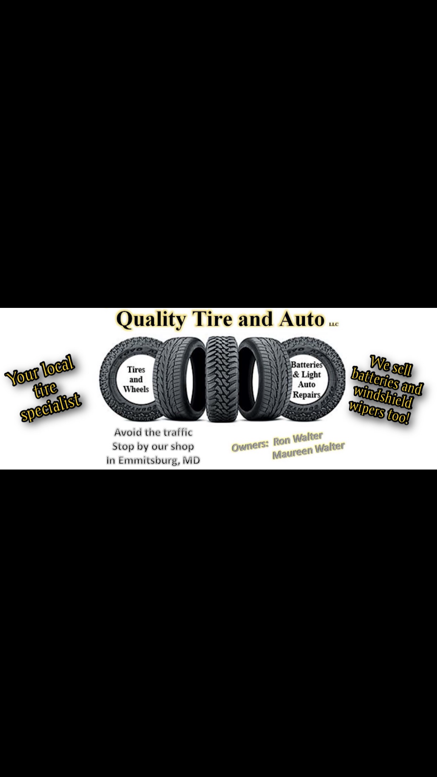 Quality Tire And Auto LLC | 17650 Creamery Rd, Emmitsburg, MD 21727, USA | Phone: (301) 447-2909