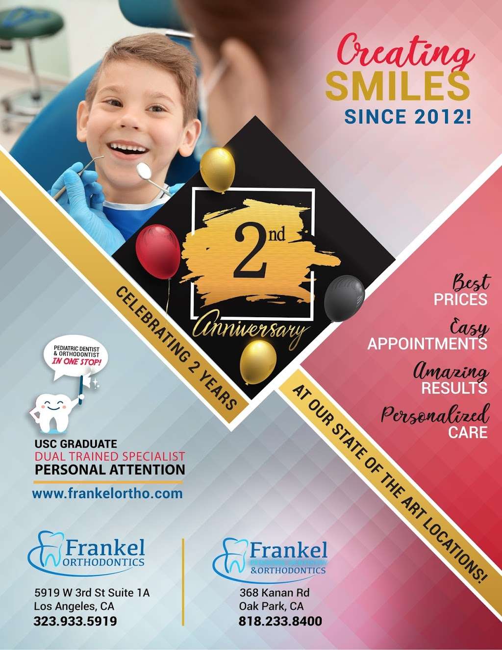 Frankel Pediatric Dentistry and Orthodontics | 368 Kanan Rd, Oak Park, CA 91377, USA | Phone: (818) 233-8400