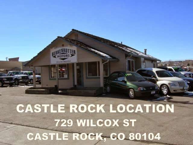 Berkenkotter Motors | 729 Wilcox St, Castle Rock, CO 80104, USA | Phone: (303) 660-8754