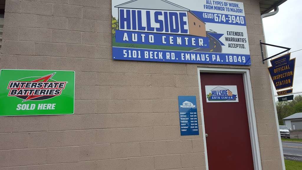 Hillside Auto Center | 5101 Beck Rd, Emmaus, PA 18049 | Phone: (610) 928-0300