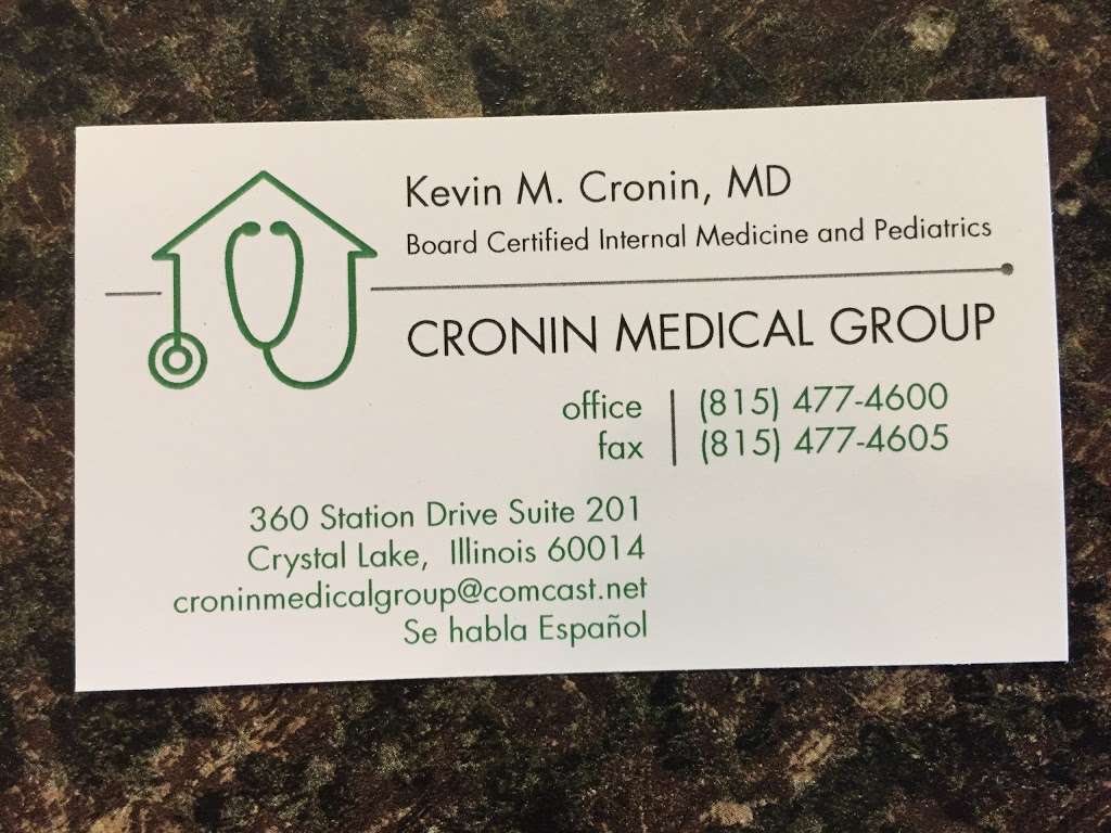 Cronin Kevin MD | 170 N Lakewood Rd, Lake in the Hills, IL 60156, USA | Phone: (224) 569-4000