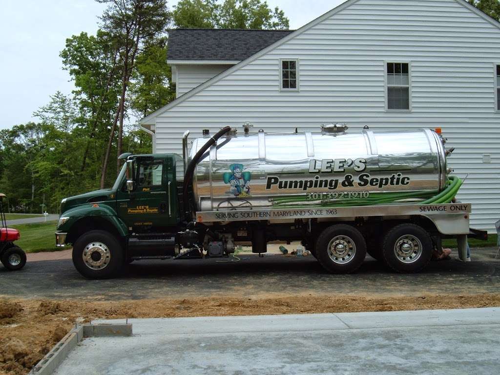 Lees Pumping & Septic | 9405 Whisper Ct, Charlotte Hall, MD 20622, USA | Phone: (301) 392-1910