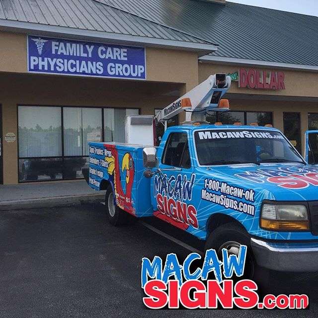 Macaw Signs & Embroidery | 1529 Sunrise Plaza Dr #4, Clermont, FL 34714, USA | Phone: (352) 432-3962