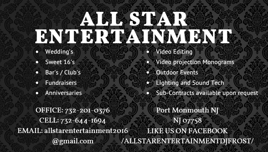 All Star Entertainment | 4 Shorecrest Dr, Toms River, NJ 08753, USA | Phone: (848) 238-7907
