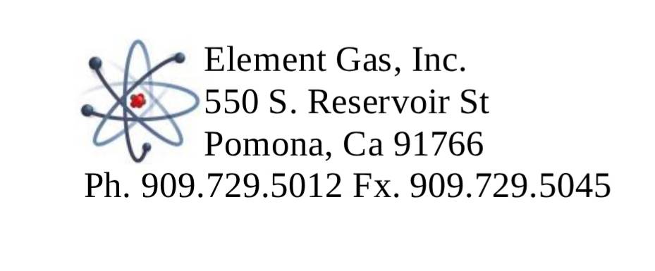 Element Gas, Inc. | 550 S Reservoir St, Pomona, CA 91766, USA | Phone: (909) 729-5012