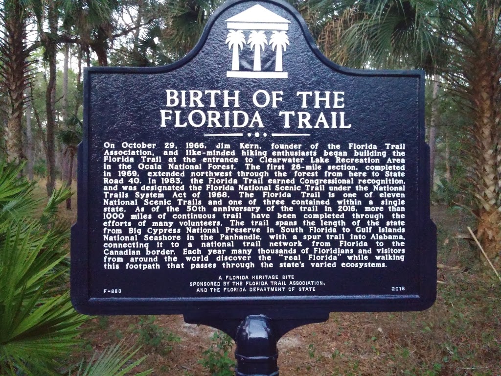Clearwater Trailhead, FT | Florida Trail, Paisley, FL 32767