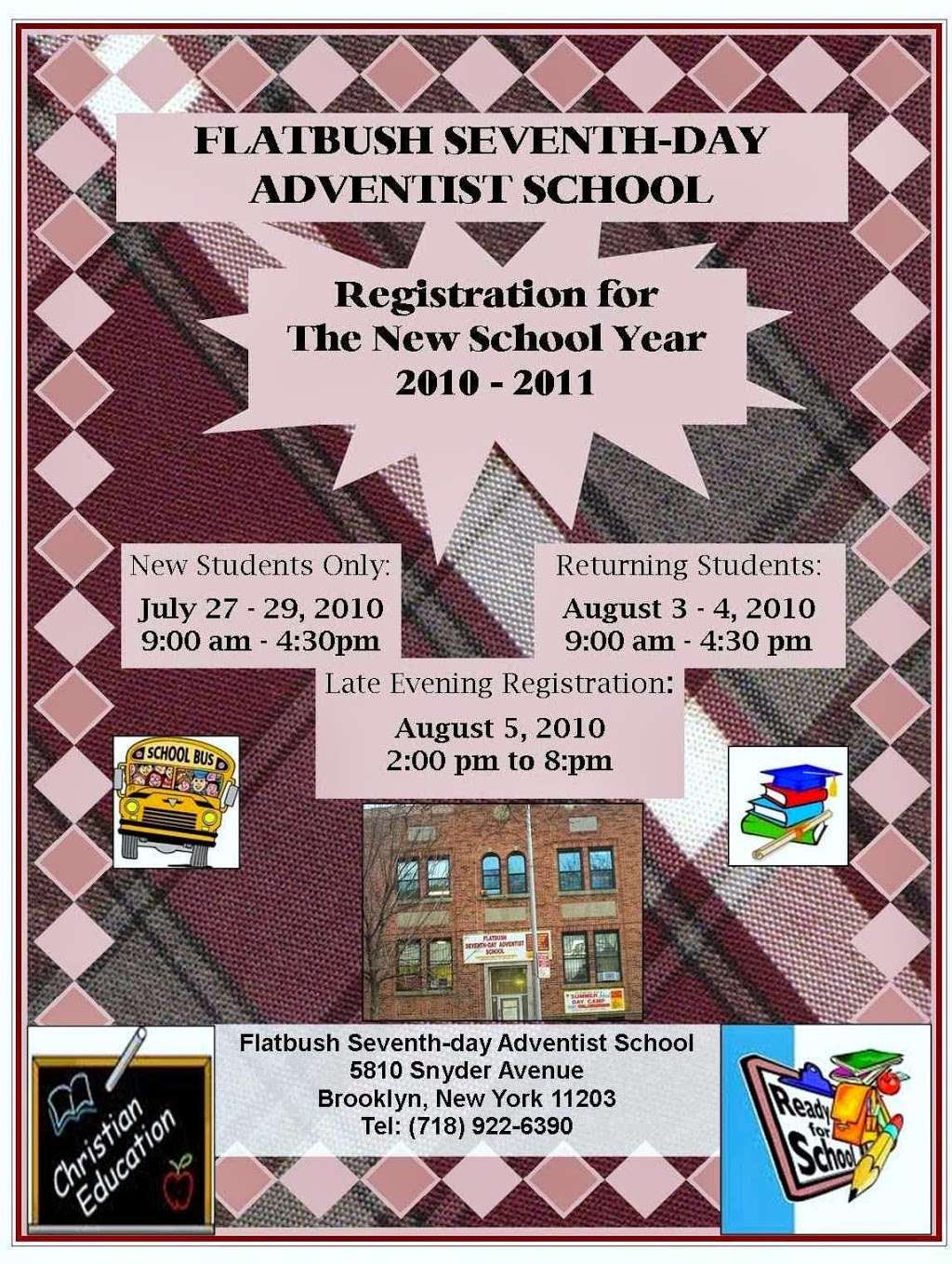 Flatbush Seventh Adventist | 5810 Snyder Ave, Brooklyn, NY 11203, USA | Phone: (718) 922-6390