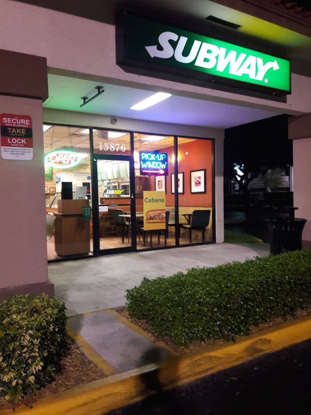 Subway | 13876 SW 8th St, Miami, FL 33184, USA | Phone: (305) 226-5653