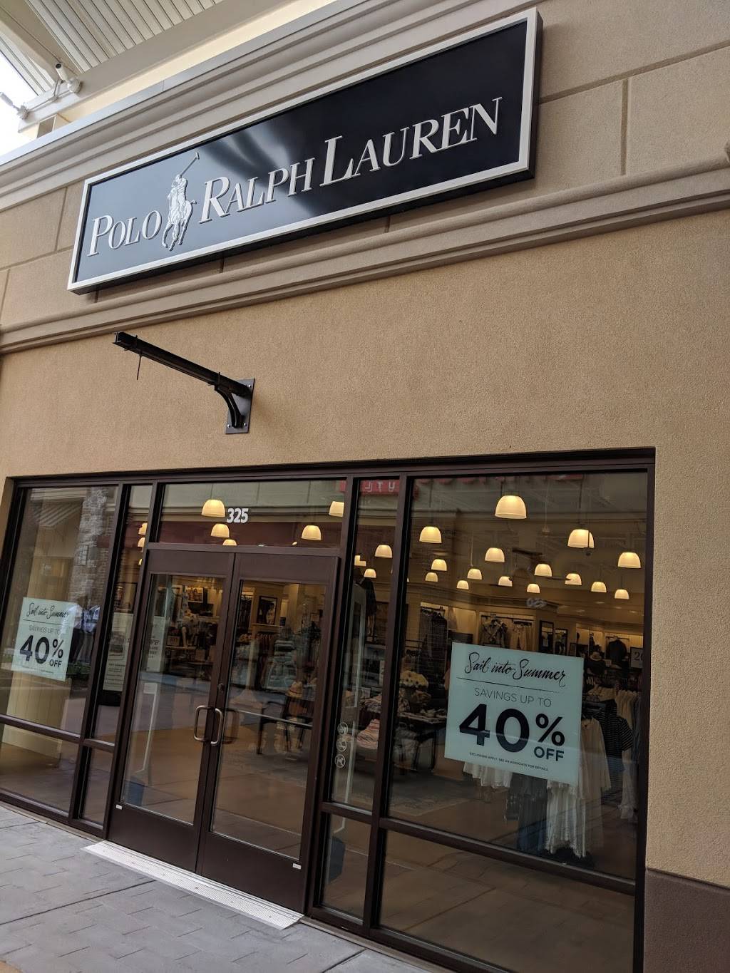 Polo Ralph Lauren Factory Store | 1600 Premium Outlets Blvd Suite 325, Norfolk, VA 23502, USA | Phone: (757) 292-4364